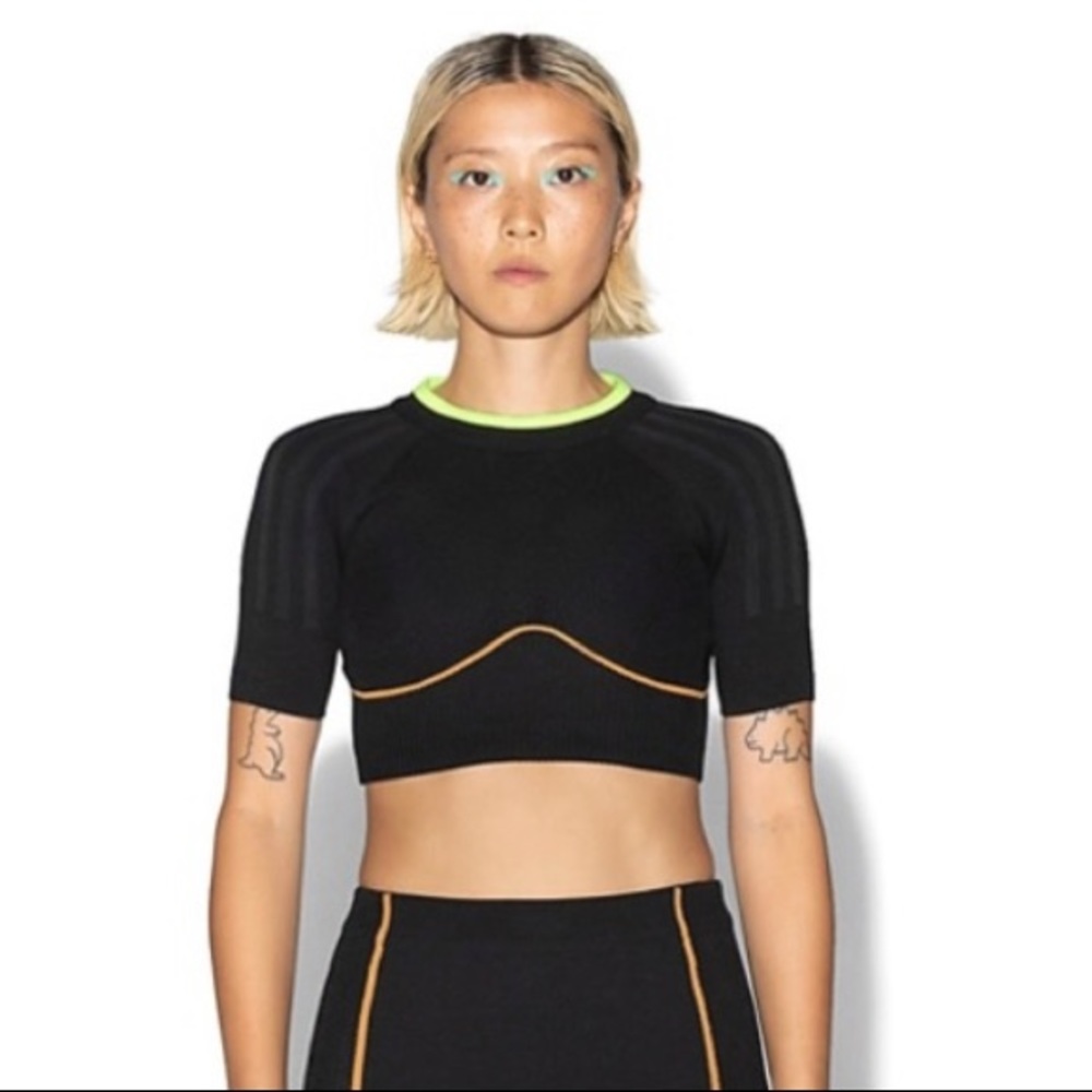 IVY PARK x Adidas drip 2.2 collection Knit crop top black